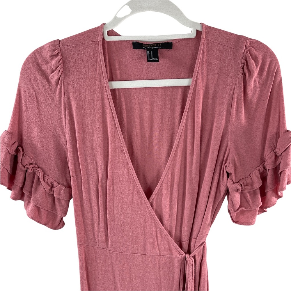 ❌SOLD❌Forever 21 Wrap Dress - Picture 3 of 4